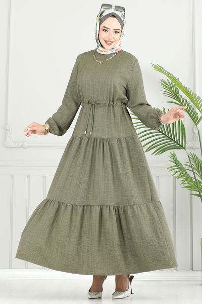 M.R. - Dress 025MR1078-MS Khaki - 383993