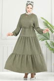 M.R. - Dress 025MR1078-MS Khaki