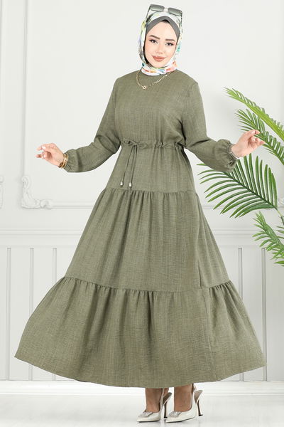 M.R. - Dress 025MR1078-MS Khaki - 383994