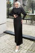 Dress 0414ALGK1170-MS Black - Thumbnail