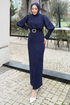 Dress 0414ALGK1170-MS Navy Blue - Thumbnail