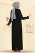الفستان أسود 0500ORG1169-MS - Thumbnail