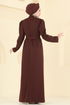 Dress 0846LVA1173-MS Brown - Thumbnail