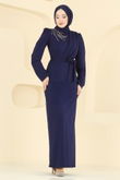 L.V.A. - Dress 0846LVA1173-MS Navy Blue
