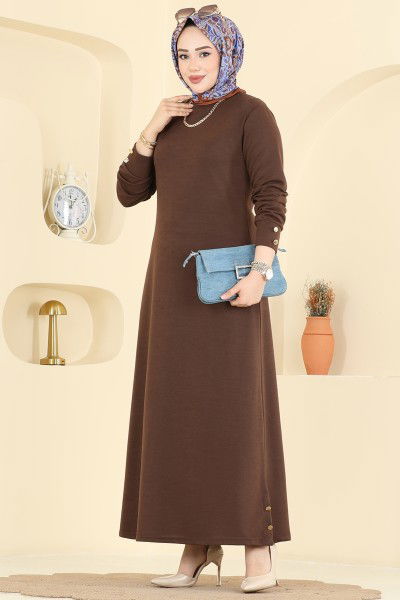 E.T.T. - الفستان بني 1009ETT926-MS