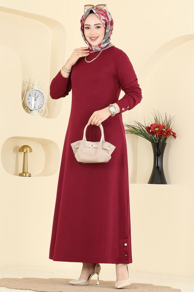 E.T.T. - Dress 1009ETT926-MS Burgundy - 427223