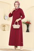 Dress 1009ETT926-MS Burgundy - Thumbnail