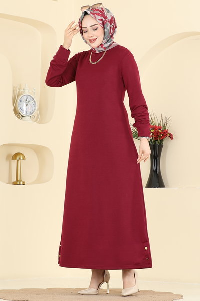 E.T.T. - Dress 1009ETT926-MS Burgundy - 427224