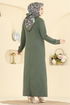 Dress 1009ETT926-MS Khaki - Thumbnail