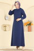 Dress 1009ETT926-MS Navy Blue - Thumbnail
