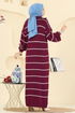 Dress 11038BRZ597-MS Burgundy - Thumbnail