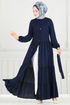 Dress 1124BG354-MS Navy Blue - Thumbnail