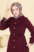 Dress 1163YMC1171-MS Burgundy - Thumbnail