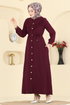Dress 1163YMC1171-MS Burgundy - Thumbnail