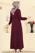 Dress 1163YMC1171-MS Burgundy - Thumbnail