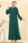 E.R.K. - Dress 1164ERK1158-MS Emerald