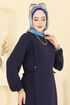Dress 1164ERK1158-MS Navy Blue - Thumbnail