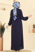 Dress 1164ERK1158-MS Navy Blue - Thumbnail