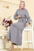 E.R.K. - Dress 1165ERK1158-MS Gray