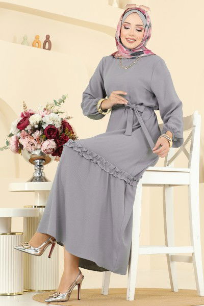 E.R.K. - Dress 1165ERK1158-MS Gray