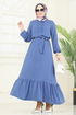 Dress 1259BM387-MS Indigo - Thumbnail