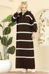Dress 1298TPK1167-MS Brown - Thumbnail