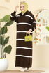 Dress 1298TPK1167-MS Brown - Thumbnail