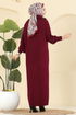 Dress 1299TPK1167-MS Burgundy - Thumbnail