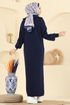 Dress 1299TPK1167-MS Navy Blue - Thumbnail