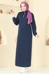 Dress 13366ETT926-MS Navy Blue - Thumbnail