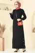 الفستان أسود 13367ETT926-MS - Thumbnail