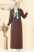 الفستان بني 13367ETT926-MS - Thumbnail