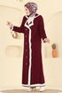 Dress 1356MT581-MS Burgundy - Thumbnail