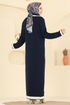 Dress 1356MT581-MS Navy Blue - Thumbnail