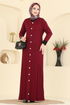 Dress 1357MT581-MS Burgundy - Thumbnail