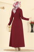Dress 1404ZNN863-MS Burgundy - Thumbnail