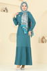 Dress 1510UZ662-MS Petroleum - Thumbnail