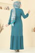 Dress 1510UZ662-MS Petroleum - Thumbnail