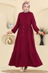 Dress 154ART1138-MS Burgundy - Thumbnail