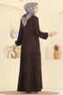 Dress 154ART1138-MS Dark Brown - Thumbnail