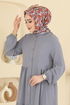 الفستان رمادي 154ART1138-MS - Thumbnail