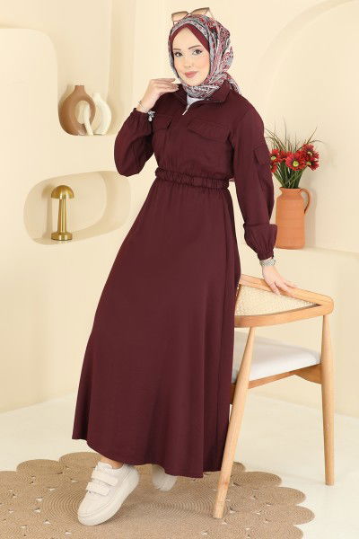 O.L.A. - Dress 15900OLA1188-MS Burgundy