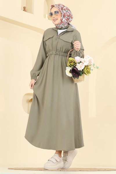 O.L.A. - Dress 15900OLA1188-MS Light Khaki - 428879