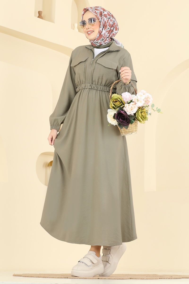 Dress 15900OLA1188-MS Light Khaki