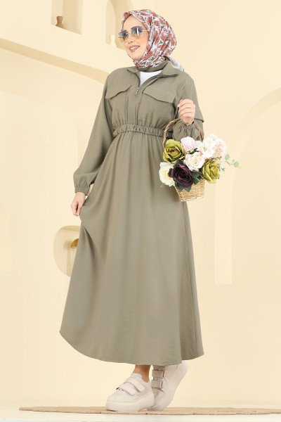 O.L.A. - Dress 15900OLA1188-MS Light Khaki