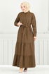 Dress 16162BSK984-M Brown - Thumbnail