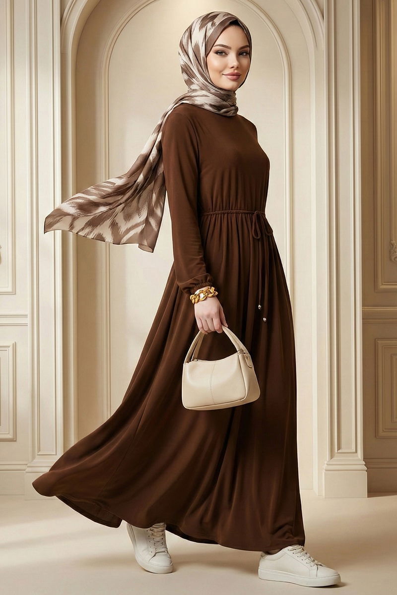 Dress 1934ZNN894-M Brown
