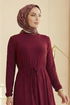 Dress 1934ZNN894-M Burgundy - Thumbnail