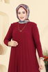 Dress 1935ZNN863-MS Burgundy - Thumbnail