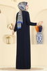 Dress 1935ZNN863-MS Navy Blue - Thumbnail